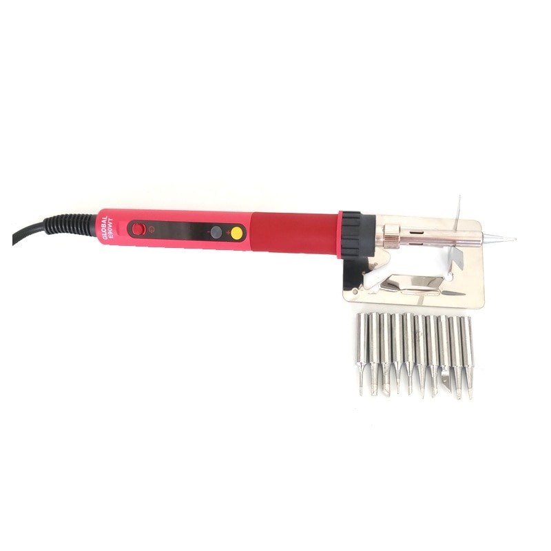 CXG E60WT E90WT E110WT Digital LCD Adjustable NC thermostat Electric soldering iron handle Welding repair +10pcs solder tip