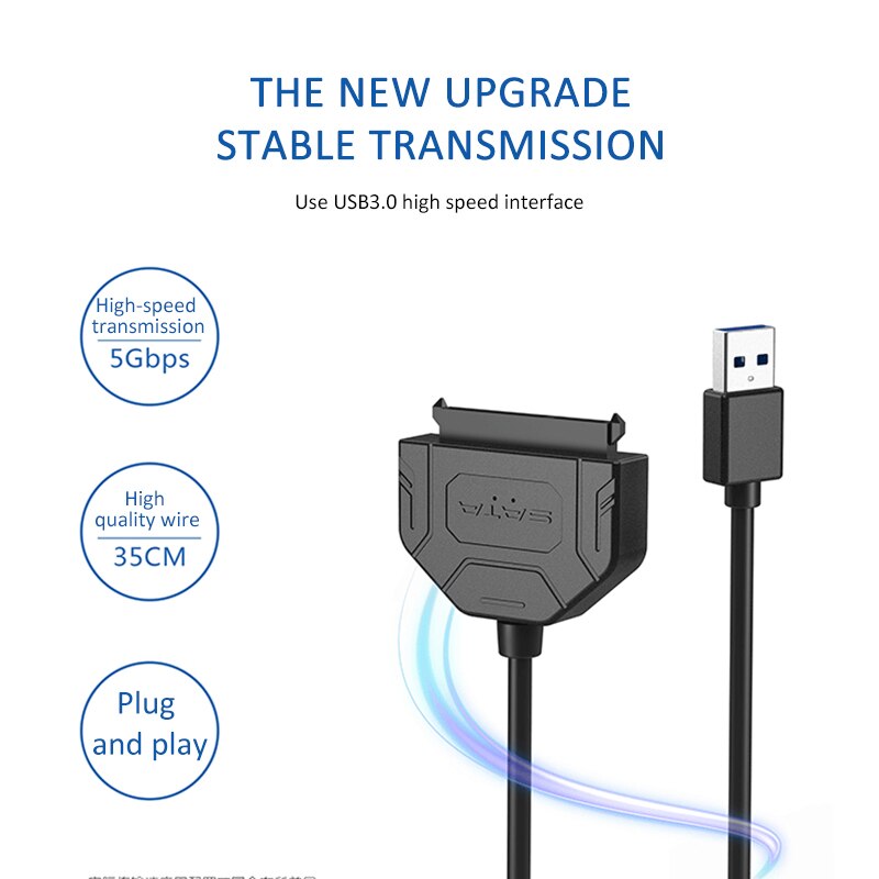 USB SATA 3 Cable Sata To USB 3.0 Adapter UP To 6 Gbps Support 2.5/3.5Inch External SSD HDD Hard Drive Sata III For Samsung