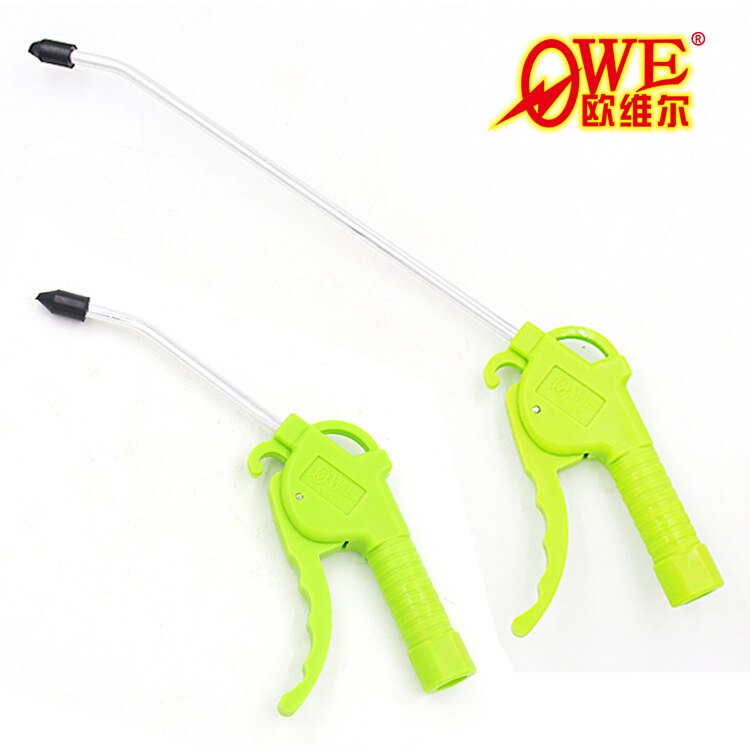 Green Plastic Long Mouth Pneumatic air Blow Gun Blowing Wind Ash Gun Cleaning Gun Dust Remover