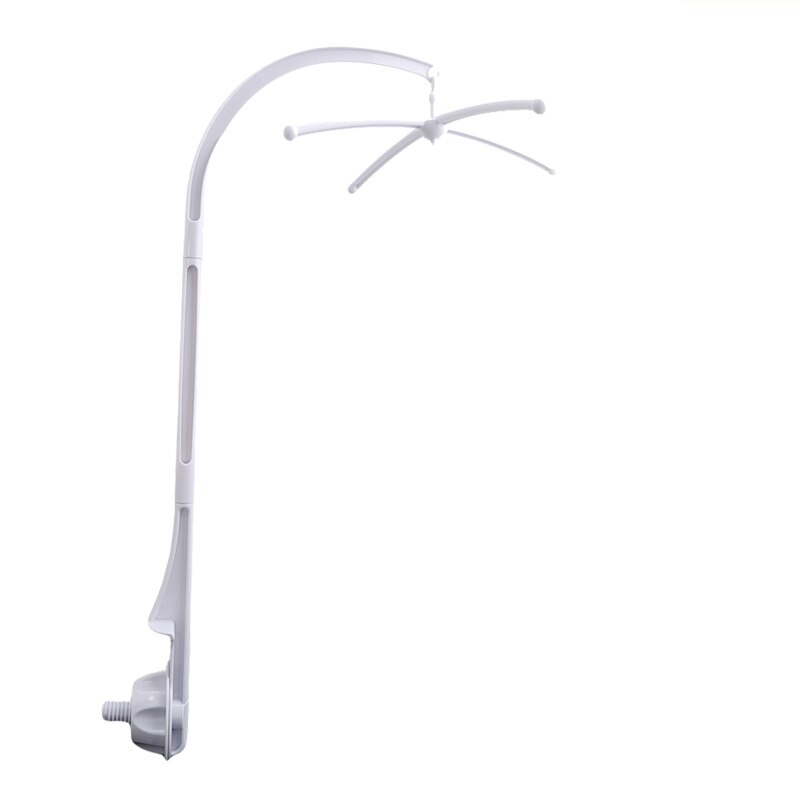 Soporte móvil giratorio blanco para cuna de bebé, caja de música, soporte de brazo, juguetes para bebés, sonajero, 0-12 meses: Bracked 061