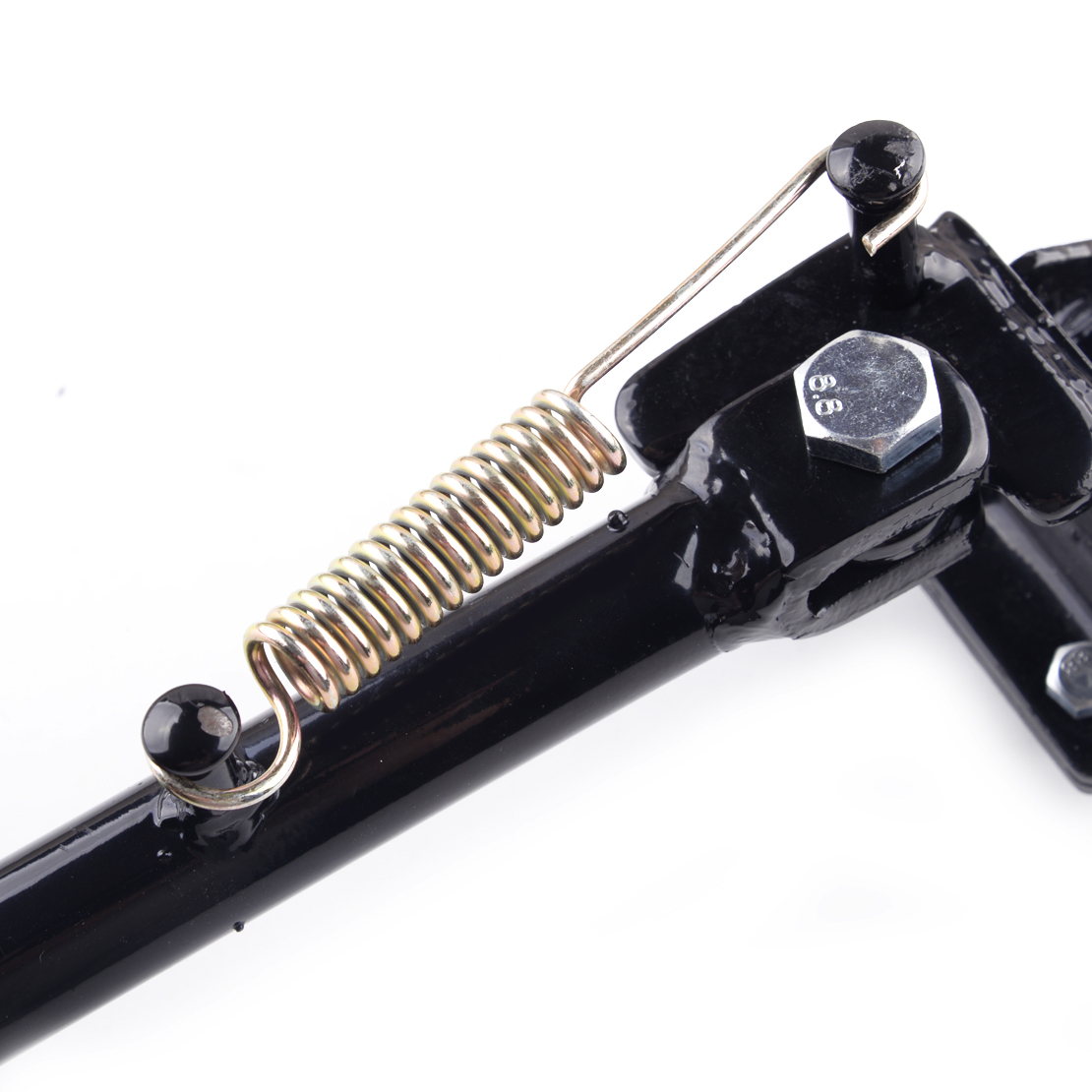 Motorfiets Power Ondersteuning Kickstand Brace Parkeergelegenheid Side Stand Been Voet Fit Voor Atv Quad Buggy Zwart Ijzer