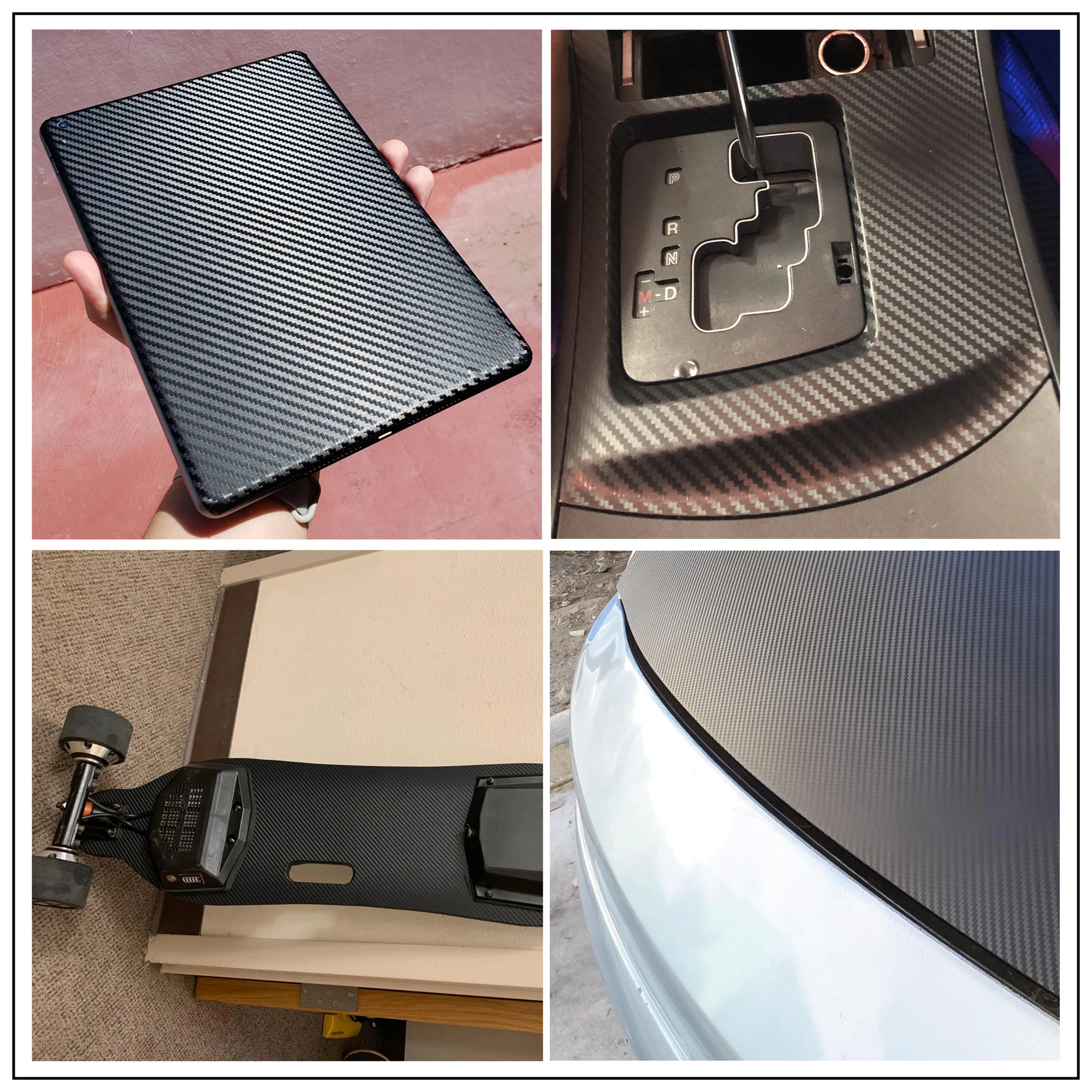 Película de vinilo de envoltura de fibra de carbono brillante 2D 3D 4D 5D 6D pegatina de coche Auto motocicleta envoltura película de cobertura accesorios decorativos para coche
