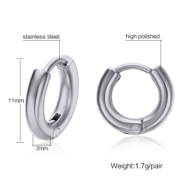 Lip ring met septum voor mannen oorbel kraakbeen roestvrij staal septums sieraden 11mm,20mm,25mm 4 kleur: 11mm zilver