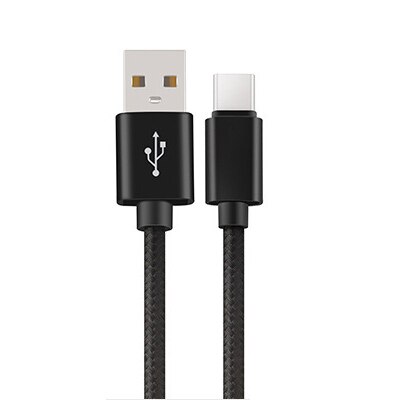 USB-C USB 3.1 Type C Fast Charger for Motorola Moto G6 / G6 Plus , Moto Z , Moto X4 X Data Sync Charging Cable: black / 0.25m