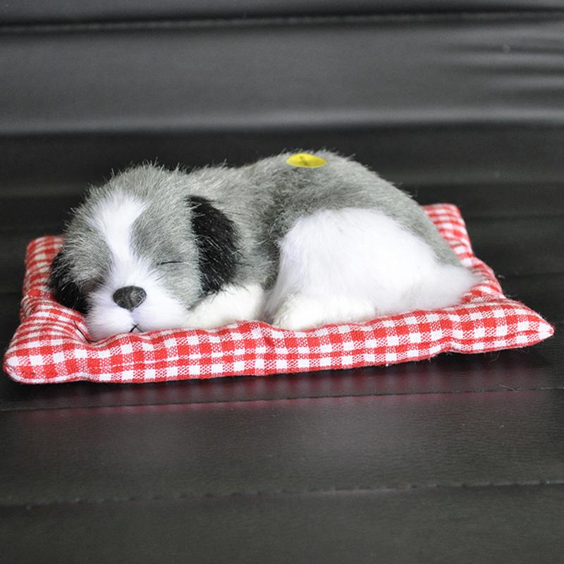 Kleine Simulatie Loensen Slapen Hond Met Geluid Mooie Dieren Knuffels Decoraties Voor Kinderen