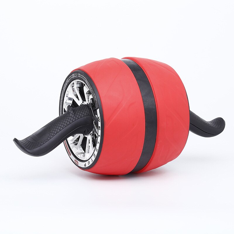 Automatic Rebound Fitness Ab Roller No Noise Abdominal Workouts Wheels With Mat For Home Gym Equipment Exercise Machin: Red
