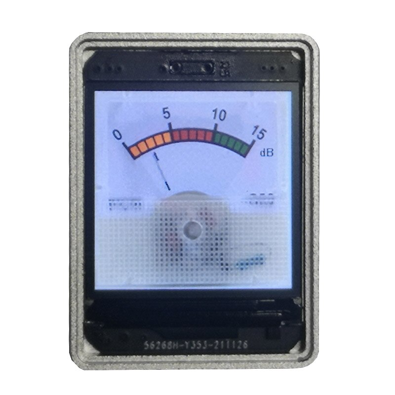 Indicateur de niveau de musique à commande vocale, écran LCD HD de 1.3 pouces, VU-mètre analogique, affichage du spectre de la musique, analyseur de rythme, GPS multi