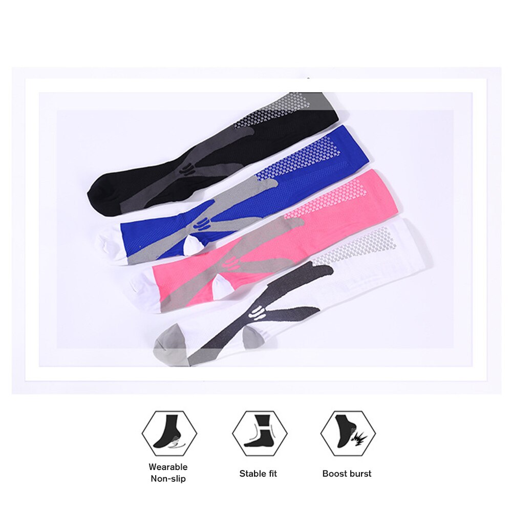 Compression Socks Adult Sports Socks Machine Washable Anti Fatigue Protect Ankles Sports Socks Highly Breathable Fast-drying