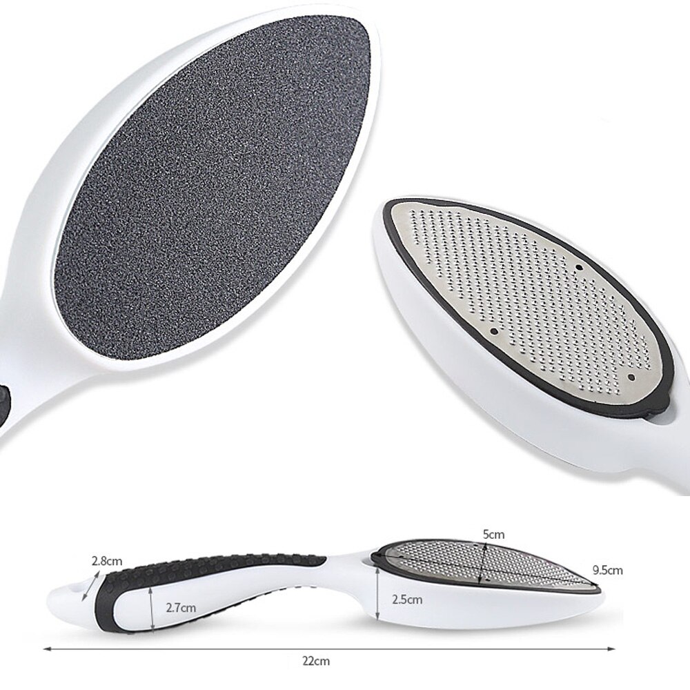 1Pcs Hard Dead Skin Eelt Remover Voet Bestand Voet Pedicure Dubbele Side Schuren Bestand Herbruikbare Wasbare Roestvrij Staal Bestand