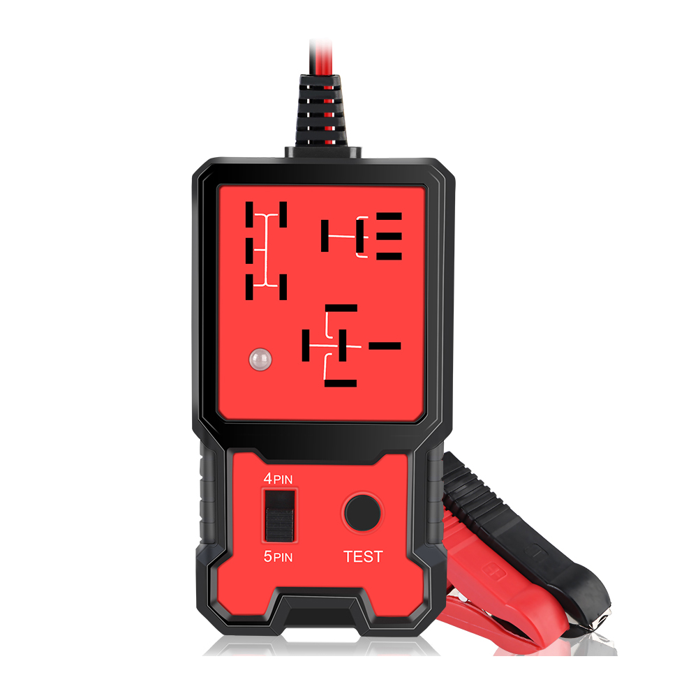 Car Relay Tester 12V Universal External Flush Hook Up for RV Camper Marine 220V-240V 16A Plug Socket With Cover: Red