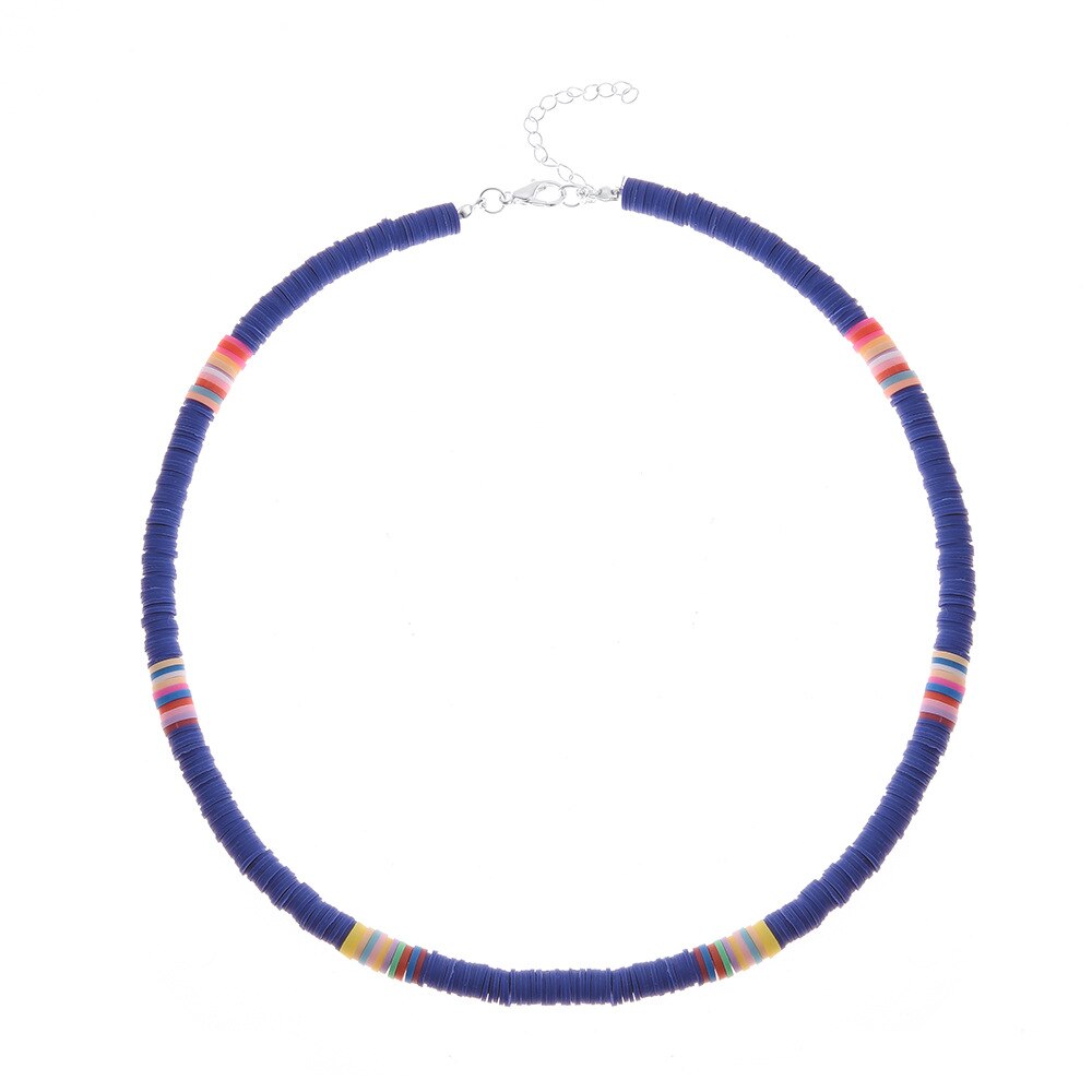 Colliers de perles en vinyle pour femmes et filles, fait à la main, coloré, à la , pour la plage, pour les , été