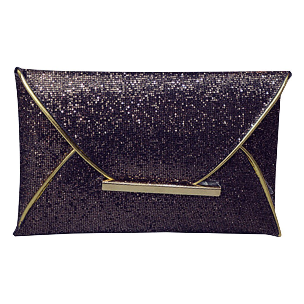 Women Leather Bag Cocktail Party Bag Phone Bag Evening Bags clutch bag sac main femme#30: Brown