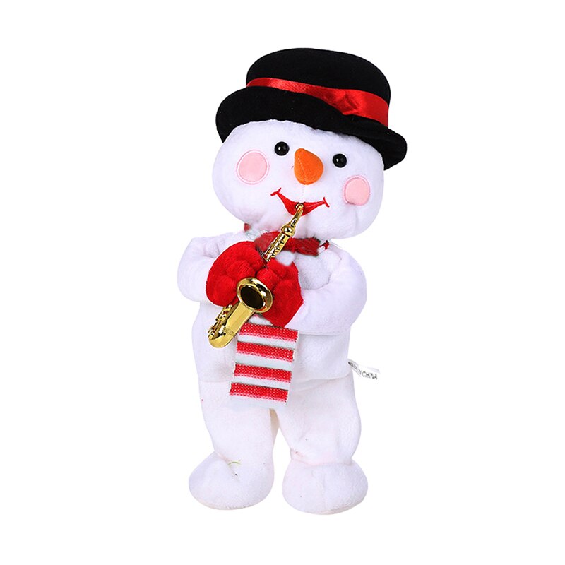 Twerking Santa Claus/Schneemann/Rentier Elektrische Spielzeug Singen Tanzen Mit Saxophon Weihnachten Plüsch Puppe Spielzeug