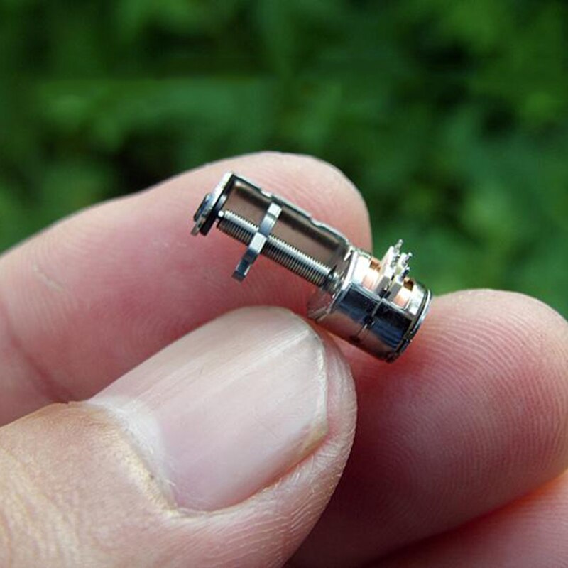 Micro Mini 6mm 2-phase 4-wire precisión Motor paso a paso Motor lineal tornillo varilla deslizante bloque tuerca Motor de enfoque