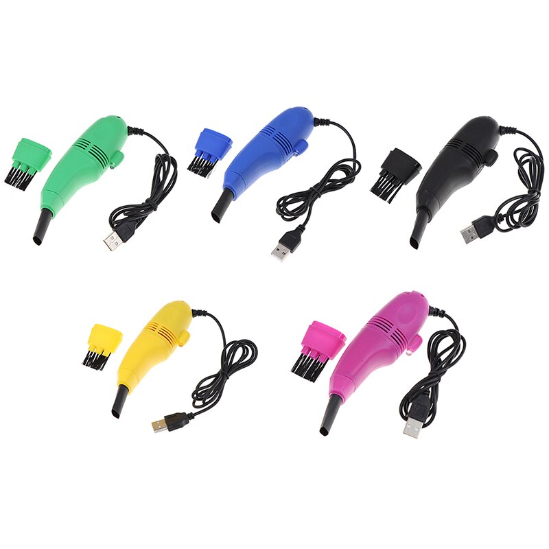 Useful Mini Computer Vacuum USB Keyboard Brush Cleaner Laptop Brush Dust Cleaning Kit Household Cleaning Tool