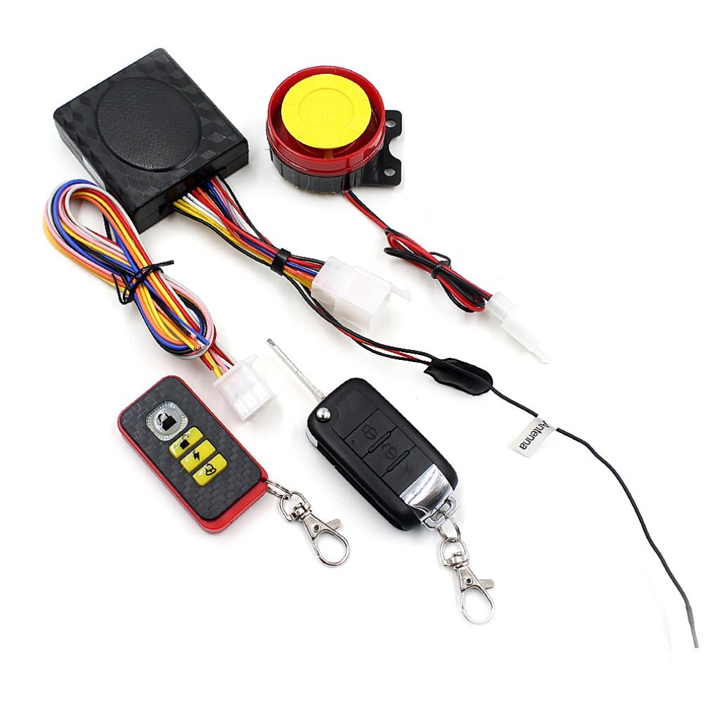 Anti-hijacking waterproof motorcycle security alarm/one way motorcycle alarm system 12V system alarm