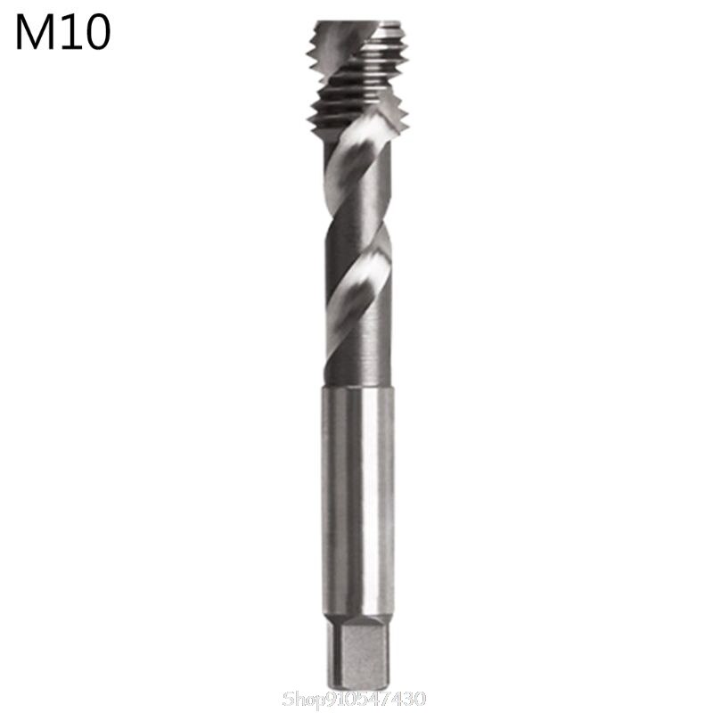 Durable HSS Steel Spiral Thread Tap M2 M3 M4 M5 M6 M8 M10 M12 Tapping Drill Bit for Metric Aluminum Tapping Machine D17: M10
