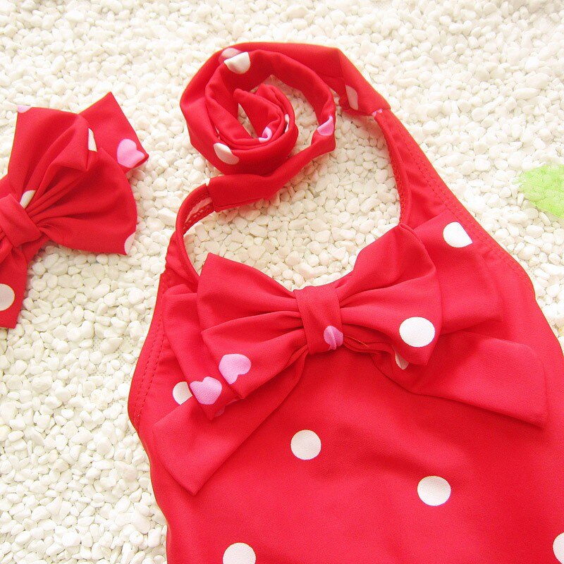 Girls Kid Halter Tankini Set Suit Headband Swimwear Swimming Costume Swimsuit Bikini