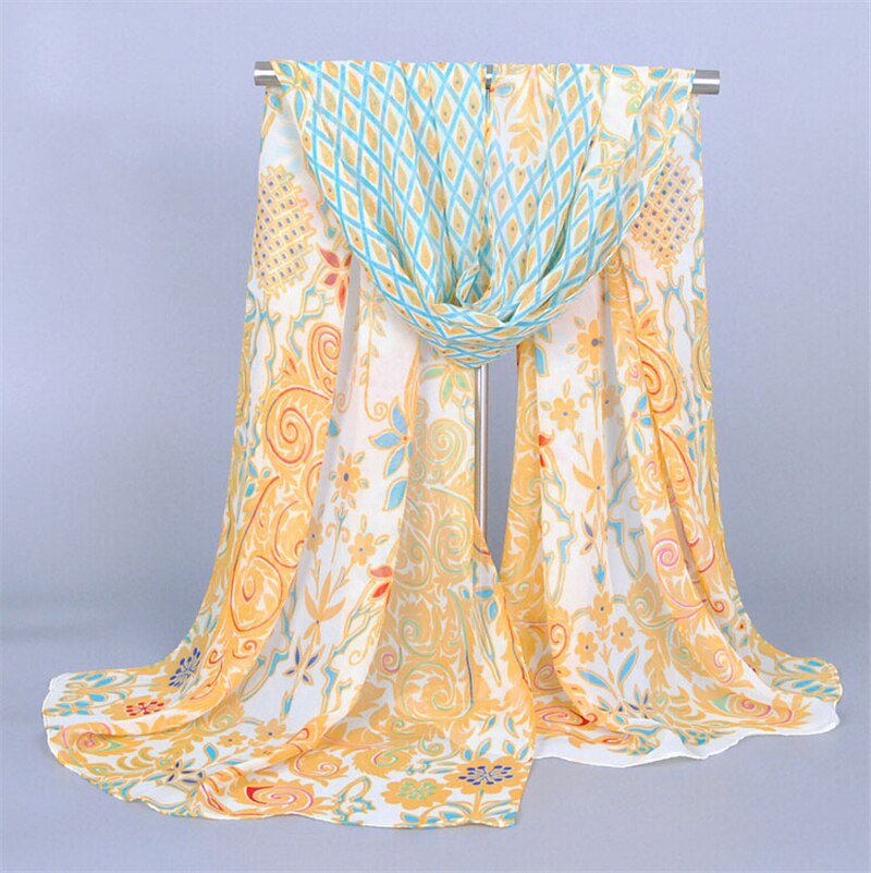Sexet print strand cover up sarong sommer bikini cover-ups wrap pareo strand kjole mesh nederdele håndklæde: Gul