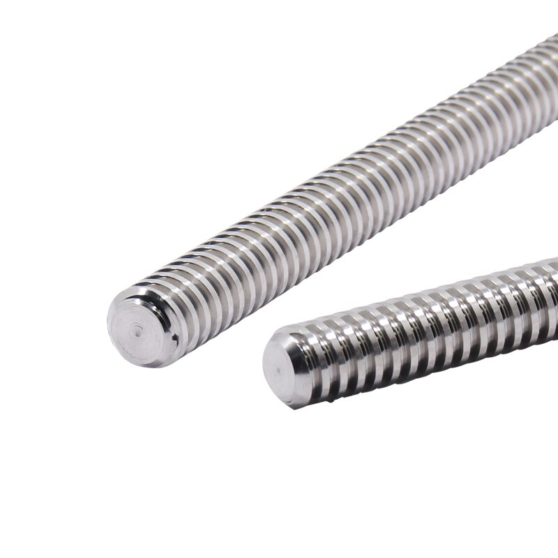 Tornillo Trapezoidal T8 * 2mm/T8*4MM/T8X 8mm de longitud, tornillo de plomo de 400mm, 1 Uds.