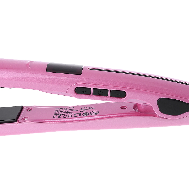 Pro Hair Salon PTC Flat Iron Hairs Straightener LCD Display Straightening Styler