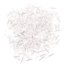 200 x Clear Push Pins Transparent Plastic