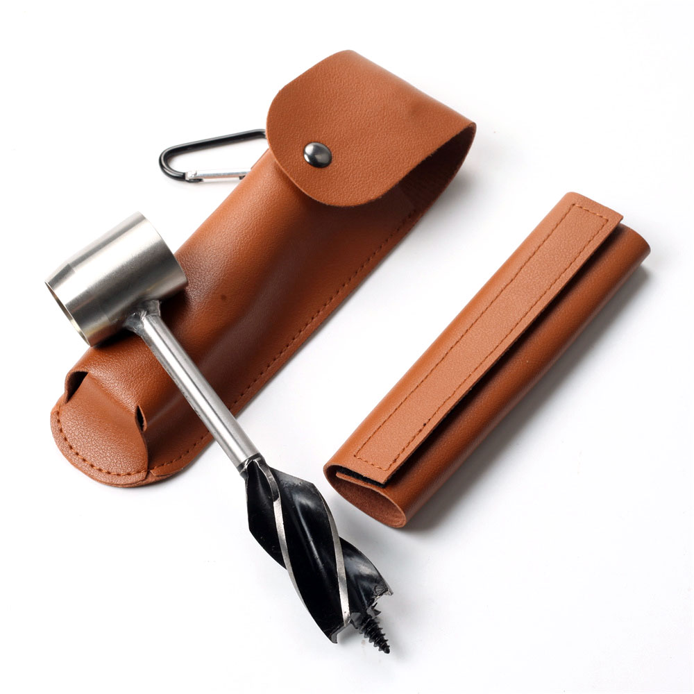 Trapano a mano Sega a tazza Strumenti per la lavorazione del legno Coclea a mano Punta da trapano autofilettante Punta da trapano di sopravvivenza durevole Campeggio Bushcraft Essenziale: Rosso