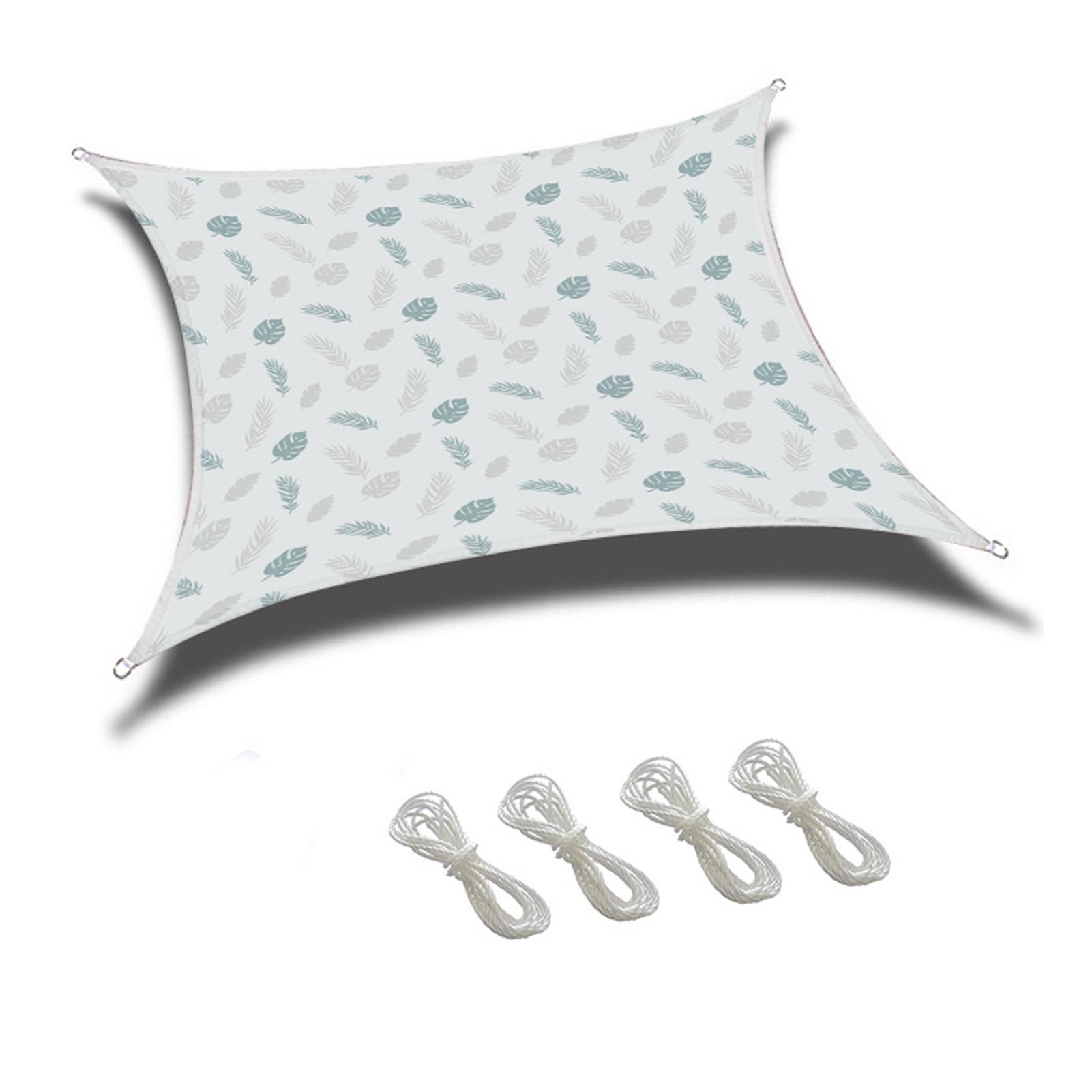 Rectangular Sun Shade Sail Canopy For UV Block Sun Shelter For Outdoor Facility And Garden Activities Backyard Awning: M