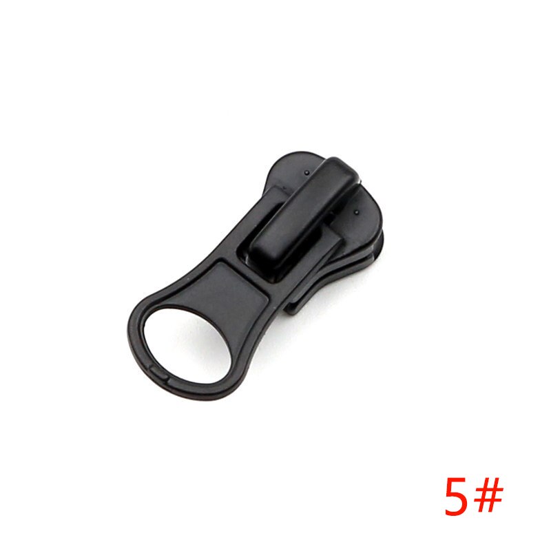 Meetee 10 sztuk 3 #5 #8 #10 #15 # suwaki z zamkiem błyskawicznym dla żywicy zamki ubrania kurtka zamki głowy zestaw naprawczy DIY suwak do szycia ściągacz: ZT005-Black-No5