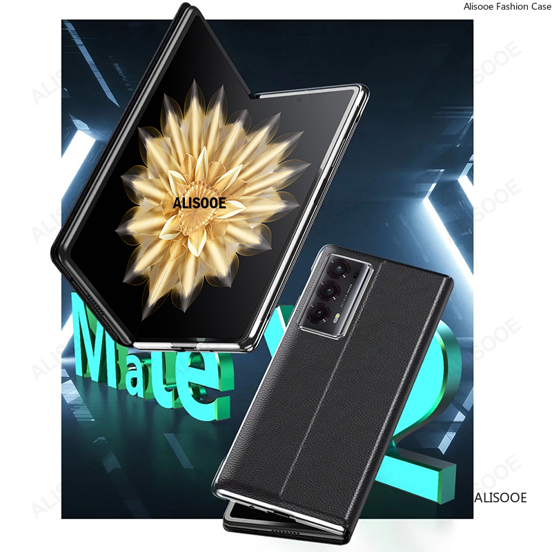Flip Cover for Honor Magic V2 5G Case Luxury Leather Smart View Windows Protection Capa for Huawei Honor Magic V2 5G Funda