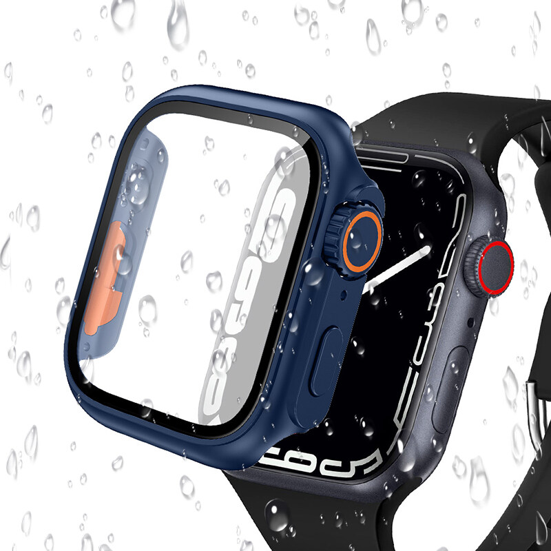 Glass+Case For Apple Watch Series 10 46mm 42mm Screen Protector Cover Change To Ultra Bumper Case Full Cover iWatch S10 42 46 mm: #1B/Mixed(Olives/Peacock Green) / 7 Inches & Above