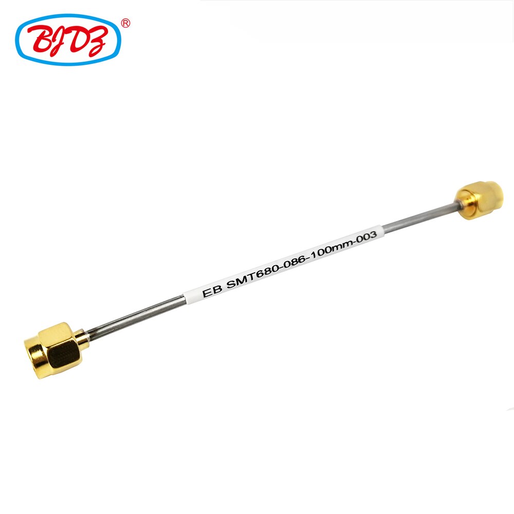 2 PCS 10cm SMA Male to SMA Male RF Connector 086 Semi Rigid Pigtail Jumper Cable Assembly