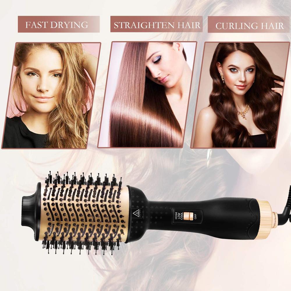 One Step secador de pelo y voluminizador cepillo de aire Styler y secador para alisar, cepillo redondo secador de soplado para amigo