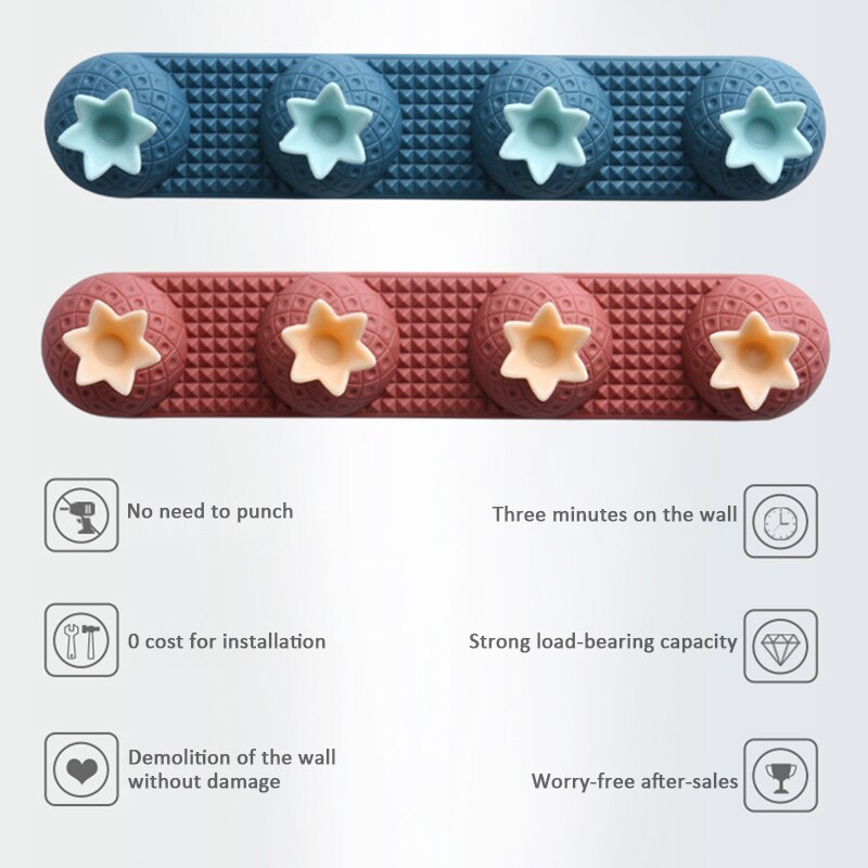 Badkamerhaken gereedschap sleutelhanger wandhaken waterdichte zelfklevende haken herbruikbare naadloze ophanghaak keuken badkamer kantoor