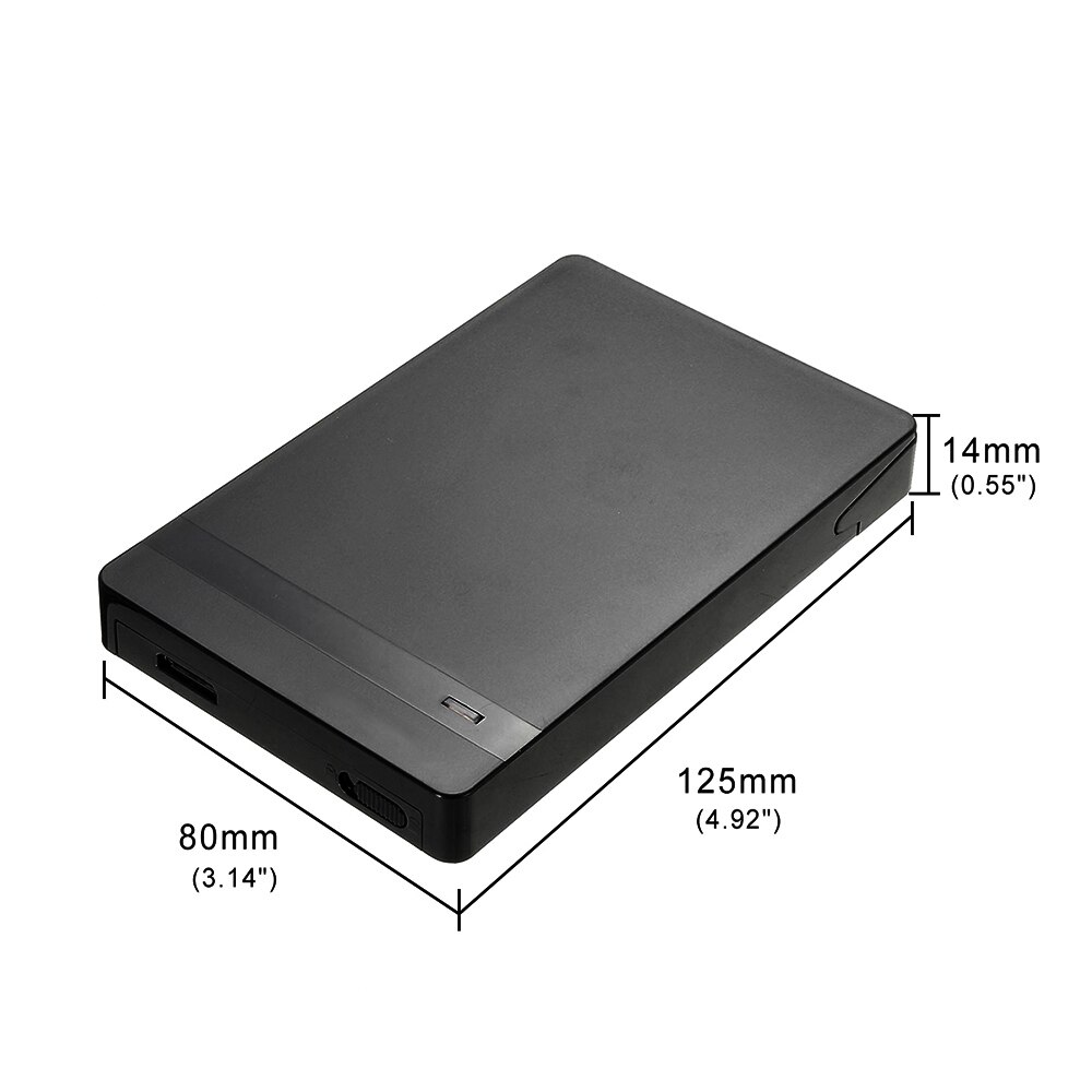 2.5" SATA USB 3.0 1TB External Hard Drives Portable Desktop Mobile Hard Disk Box HDD Enclosure