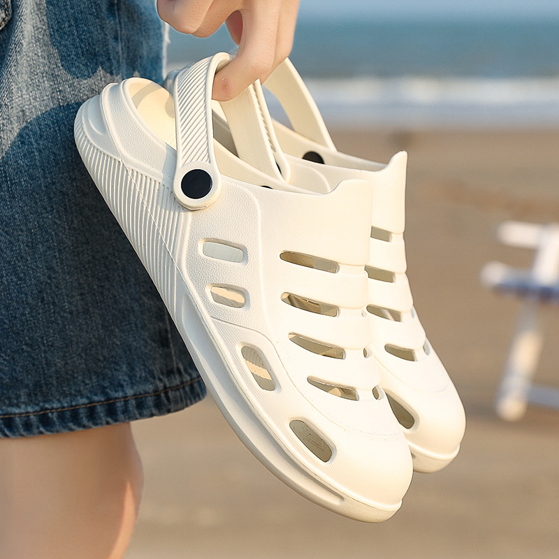 Weh vita sandaler hane vuxen lätt andas träskor skor eva sandalias herr sandaler sommar strand tofflor gummi träskor för män