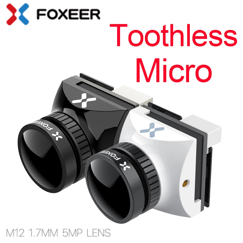 Foxeer Tandeloze Micro Cmos 1/2 1.7 Mm 1200TVL Pal Ntsc 4:3 16:9 Fpv Camera Met Osd 4.6-20V natuurlijke Afbeelding Voor Rc Fpv Drone