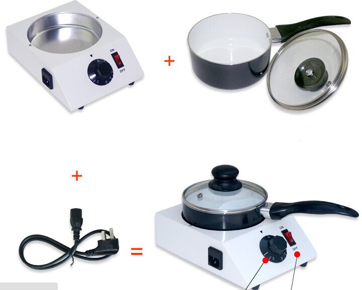 Elektrisk smältmaskin för choklad en kastrull keramisk non-stick grythärdande cylinder smältpanna 220v 110v