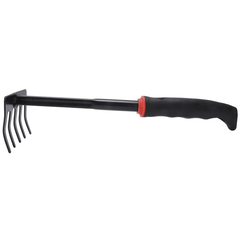 Black Nonslip Handle Metal Head Lawn Garden Rake H... – Vicedeal