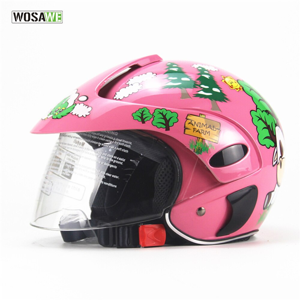 WOSAWE Kinderen Elektrische Fiets Scooter Helmen voor Kinderen Meisjes Jongens Veiligheid Sport Riding Helmen Protector Motorhelm
