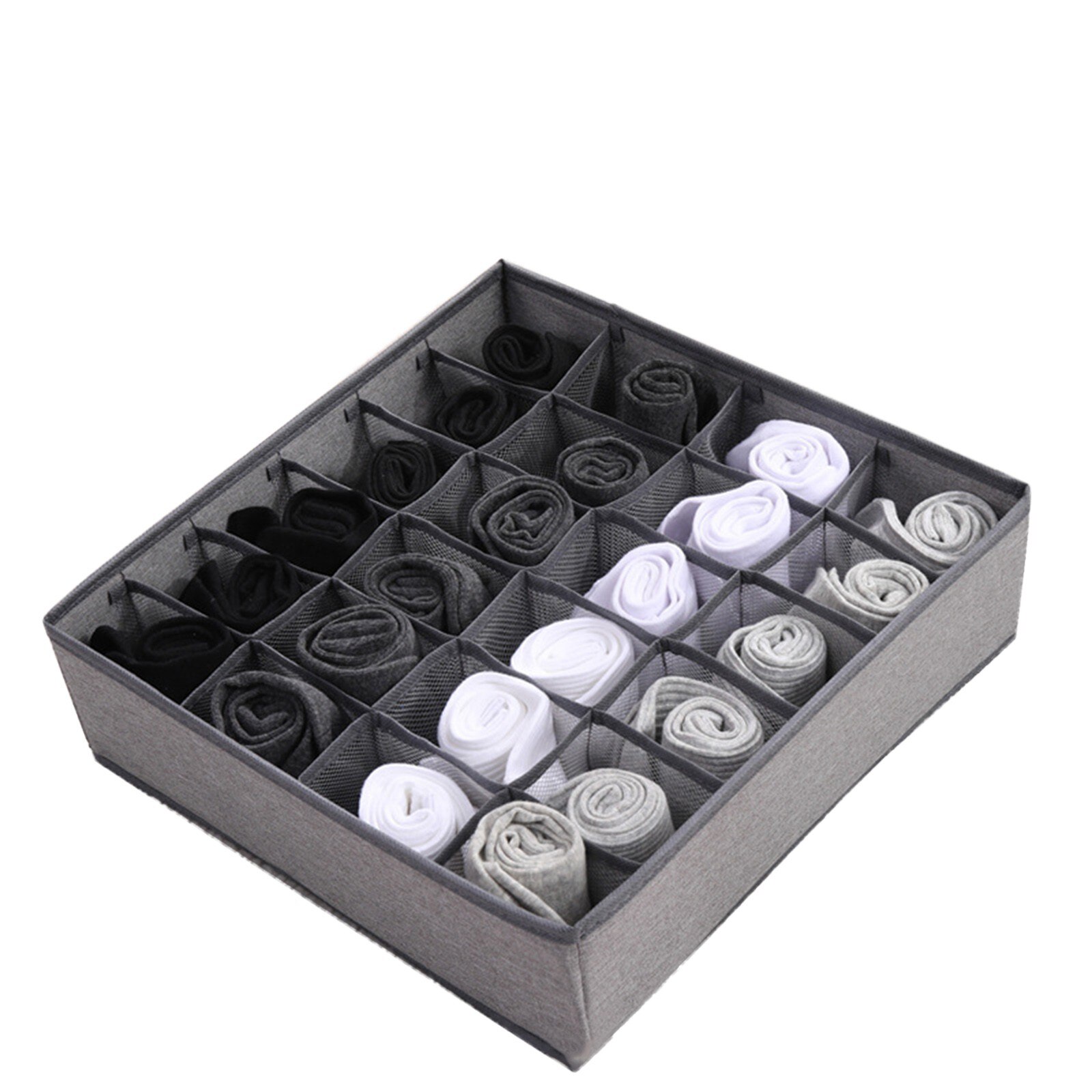 Non-woven Fabric Storage Box With Compartments Socks Bra Underpants Organizer Drawers Divider Box Storage Divider #T2P: B