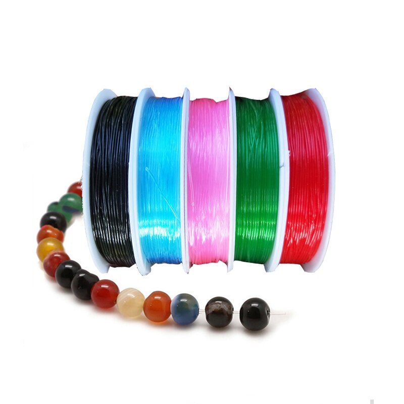 Filo Trasparente Filo Elastico Trasparente Per Braccialetti - 6 Rotoli Aghi, Ideale Per Perline E Fai Da Te Fai Da Te Gioielli - Foto 5