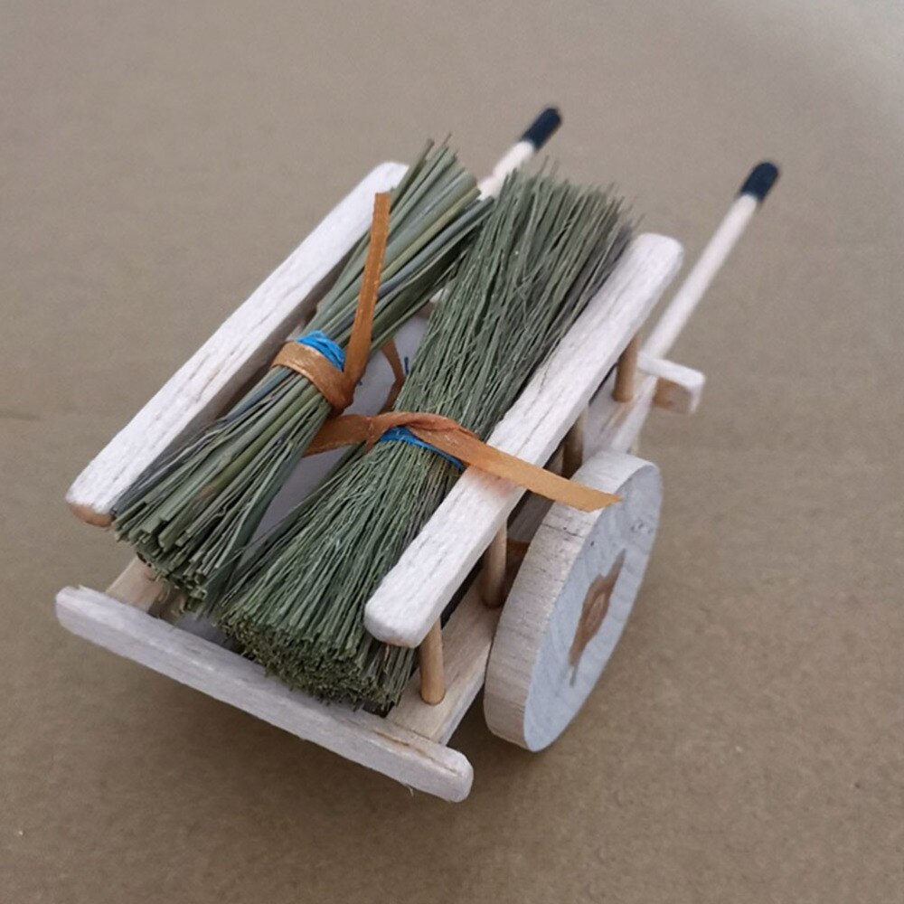1Pc Mini Cart Children Mini Barrow Accessory for Decor Children Kids MIni House
