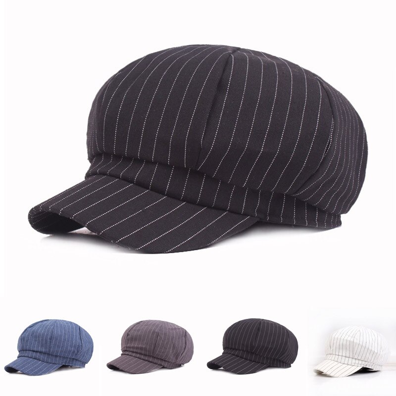 Unisex Newsboy Caps Men Women Cotton Octagonal Hat... – Grandado