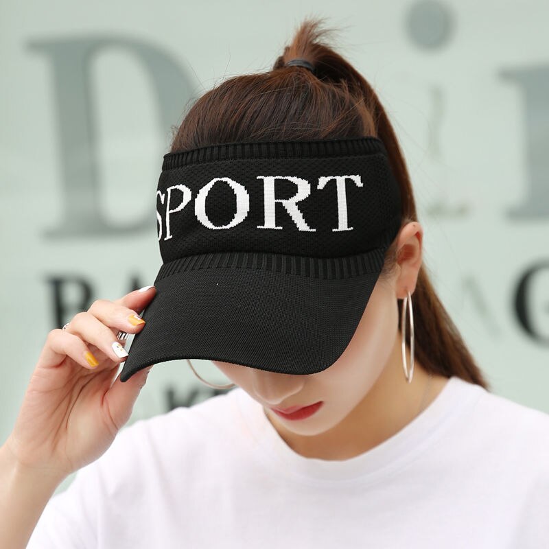 Ladies Summer Ponytail Hat Empty Top Casual Korean Version of The Wild Sun Hat Cap Outdoor Shade Golf Hat