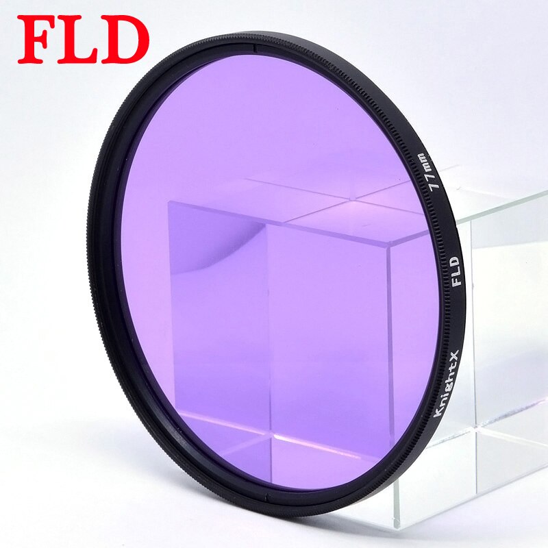 KnightX – filtre FLD violet, couleur 49MM 52MM 55MM 58MM 62MM 67MM 72MM 77MM, photographie pour Canon Nikon Sony d80 500d