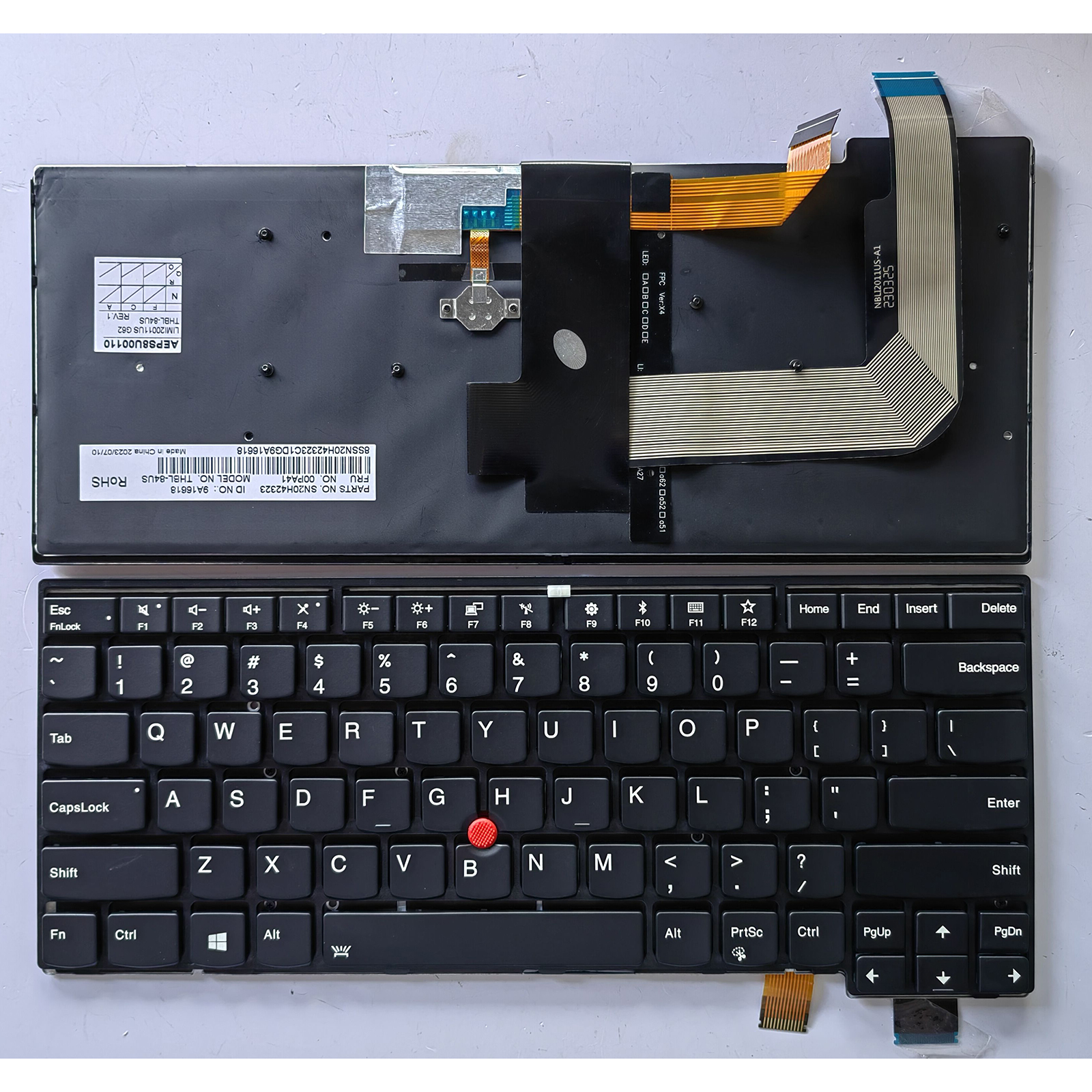 Laptop Replacement US Layout Keyboard for Lenovo T470S ThinkPad 13 2nd S2: PURPLE