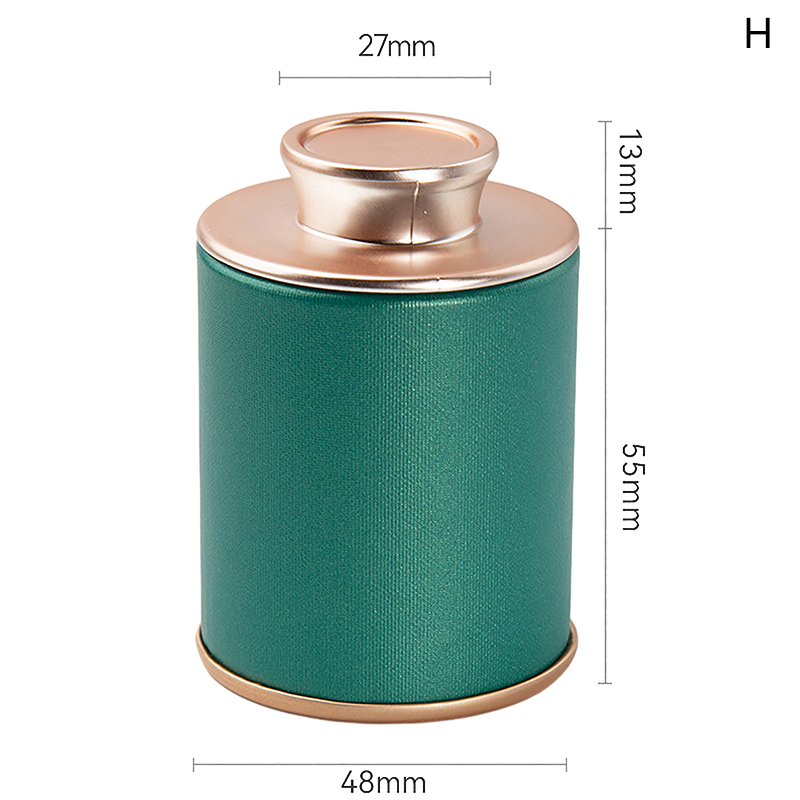Mini lata de té vacía para el hogar, tarro sellado de té verde y negro, caja de embalaje de té pequeña de viaje portátil, lata de almacenamiento de papel