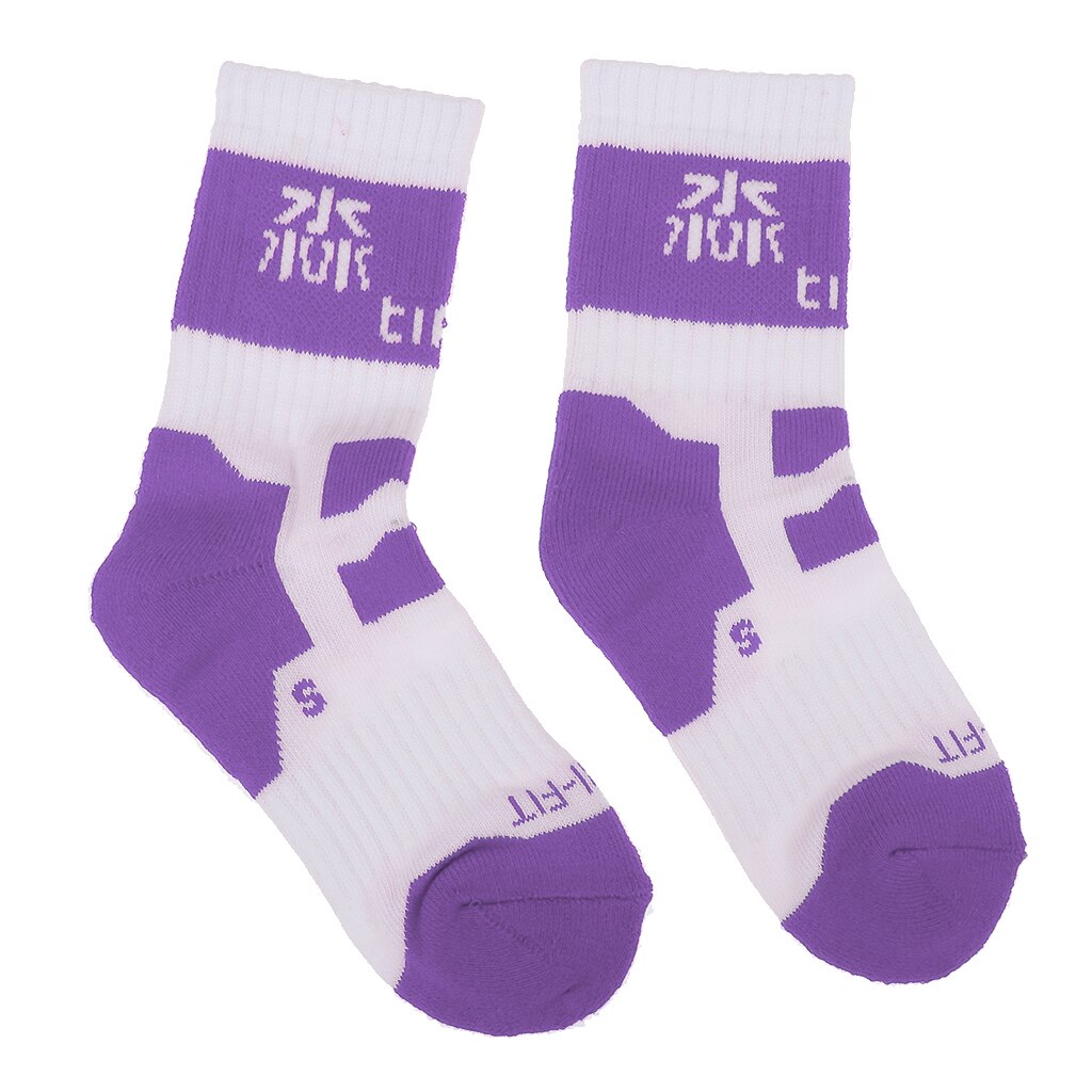 Men Women Cotton Skateboard Roller Skating Socks Comfortable Socks: purple S