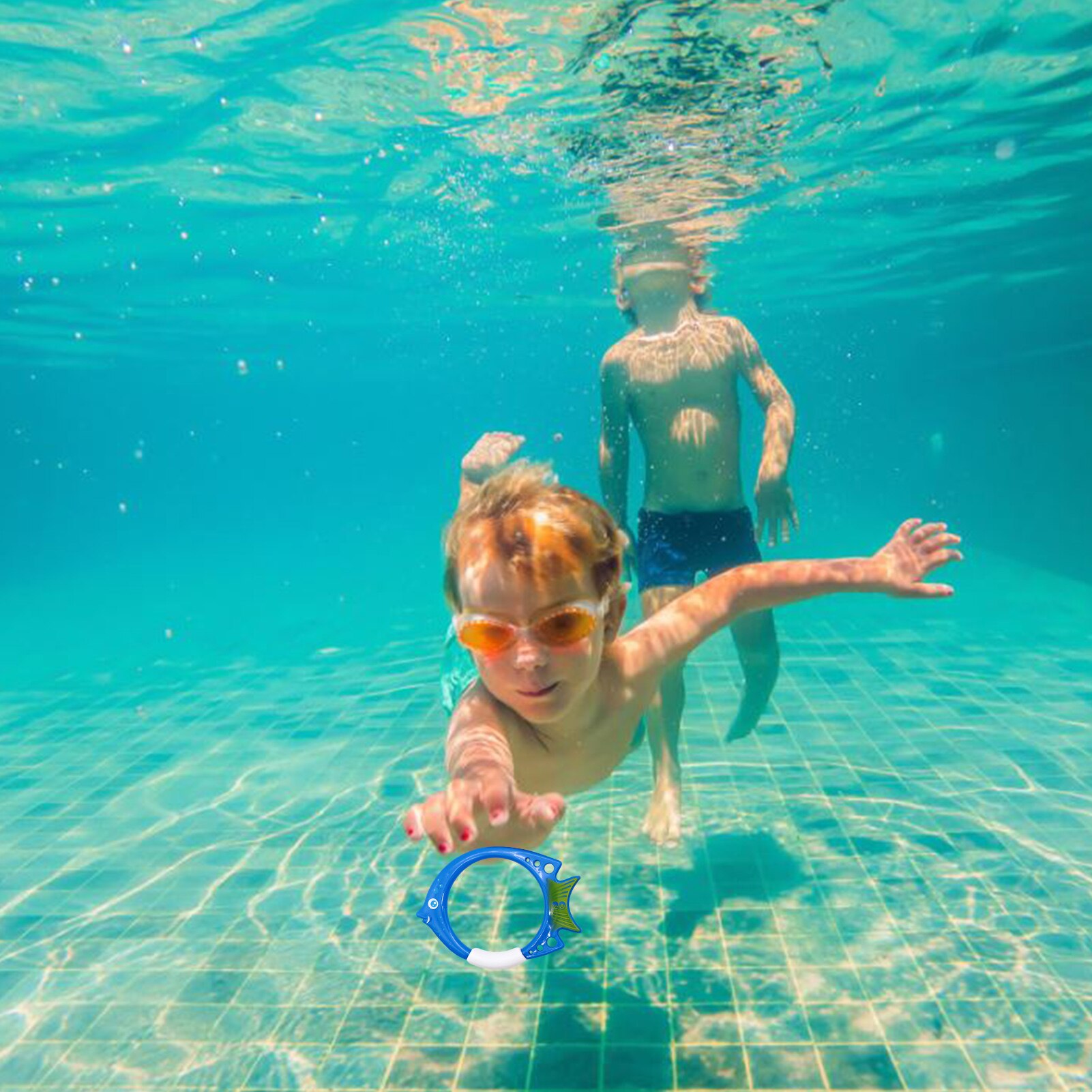 Zwembad Duiken Cirkel Plastic Draagbare Zwemmen Duiken Ring Voor Kinderen Zomer Speelgoed Ouder-Kind Kinderen